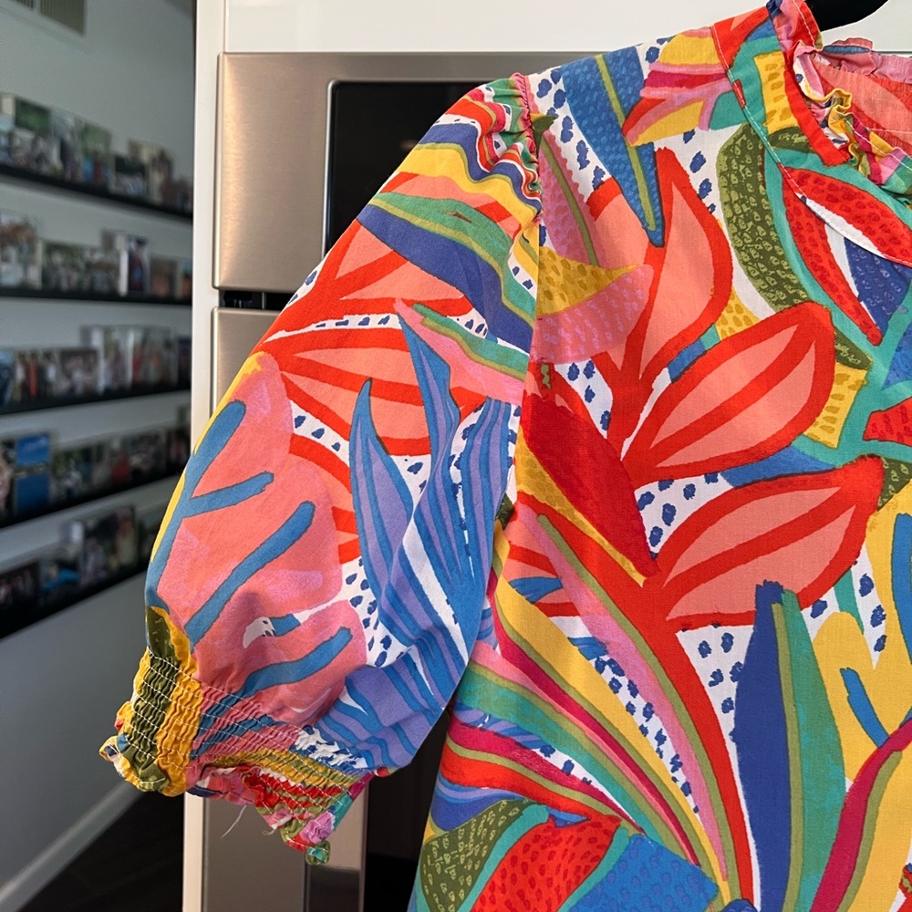 THML print blouse - image 4